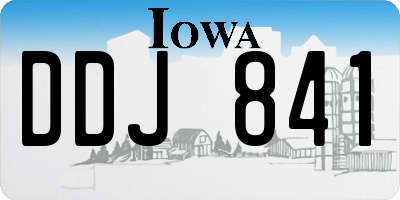 IA license plate DDJ841
