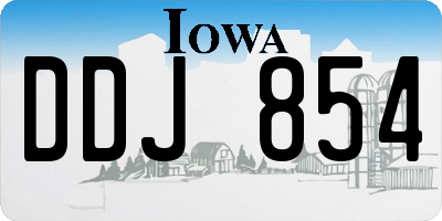 IA license plate DDJ854