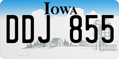 IA license plate DDJ855