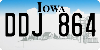 IA license plate DDJ864
