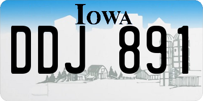 IA license plate DDJ891