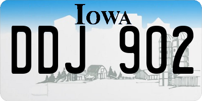 IA license plate DDJ902