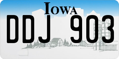 IA license plate DDJ903