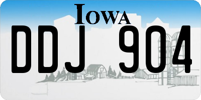 IA license plate DDJ904
