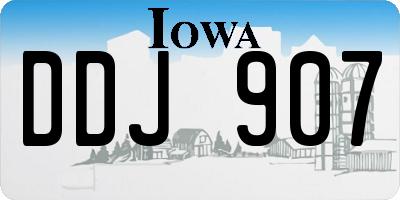 IA license plate DDJ907