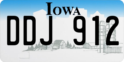 IA license plate DDJ912