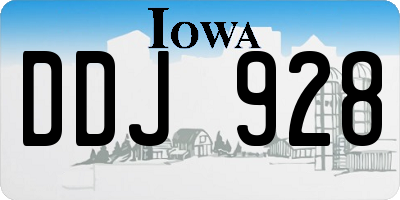 IA license plate DDJ928