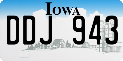 IA license plate DDJ943