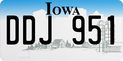 IA license plate DDJ951