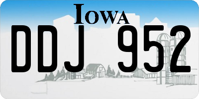 IA license plate DDJ952