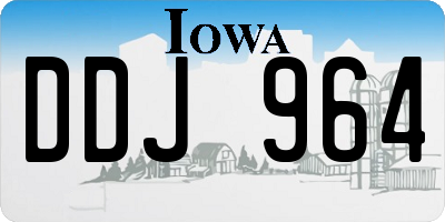 IA license plate DDJ964