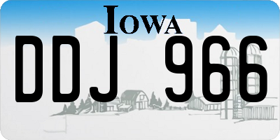 IA license plate DDJ966