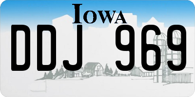 IA license plate DDJ969