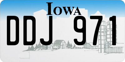IA license plate DDJ971