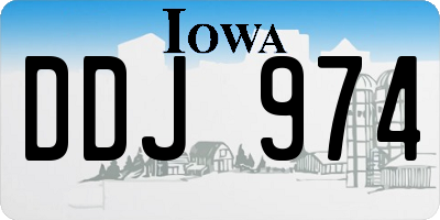 IA license plate DDJ974
