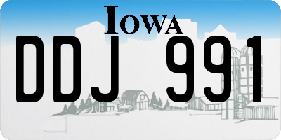 IA license plate DDJ991