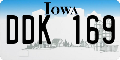 IA license plate DDK169