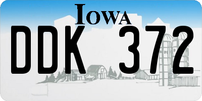 IA license plate DDK372