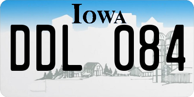 IA license plate DDL084