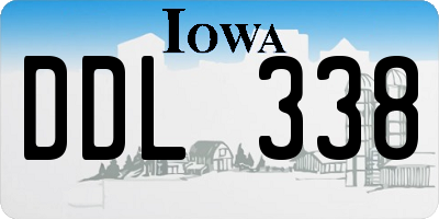 IA license plate DDL338