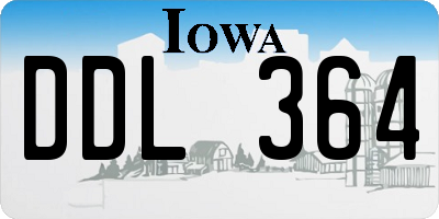 IA license plate DDL364