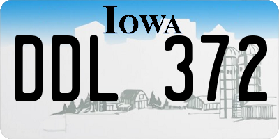 IA license plate DDL372