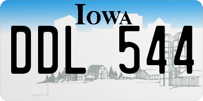 IA license plate DDL544