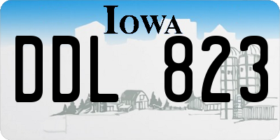 IA license plate DDL823