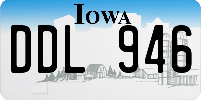 IA license plate DDL946