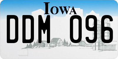 IA license plate DDM096