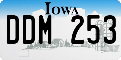 IA license plate DDM253