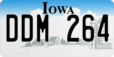 IA license plate DDM264