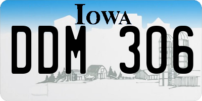 IA license plate DDM306
