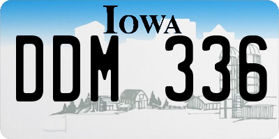 IA license plate DDM336