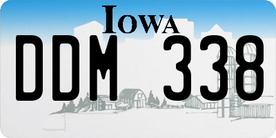 IA license plate DDM338