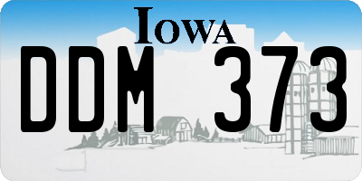 IA license plate DDM373