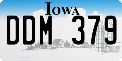 IA license plate DDM379