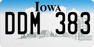 IA license plate DDM383