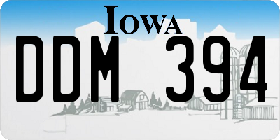 IA license plate DDM394