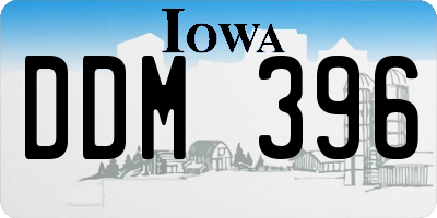 IA license plate DDM396