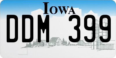 IA license plate DDM399