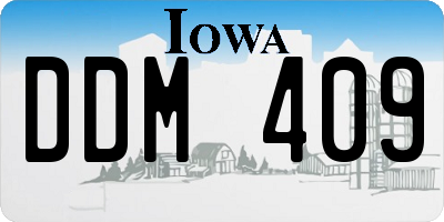 IA license plate DDM409
