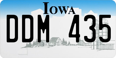 IA license plate DDM435