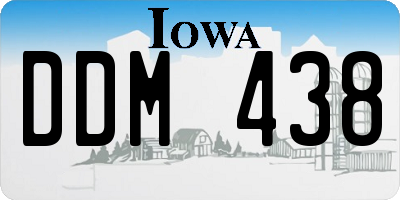 IA license plate DDM438