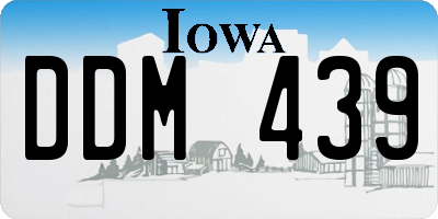 IA license plate DDM439