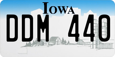 IA license plate DDM440