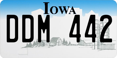IA license plate DDM442