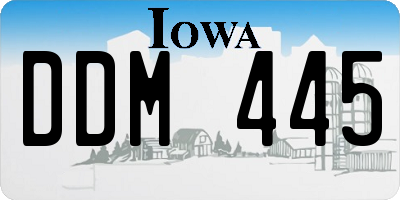IA license plate DDM445