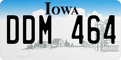 IA license plate DDM464