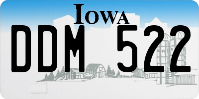 IA license plate DDM522